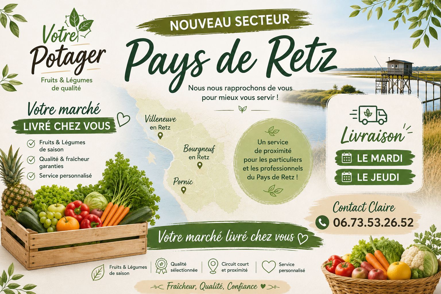 Livraison fruits et legumes 44 - 85